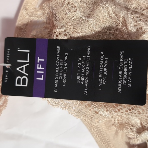 Bali Lift Off white Lace Bra Size 38C New with tags - Picture 8 of 9